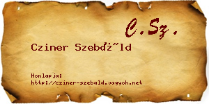 Cziner Szebáld névjegykártya
